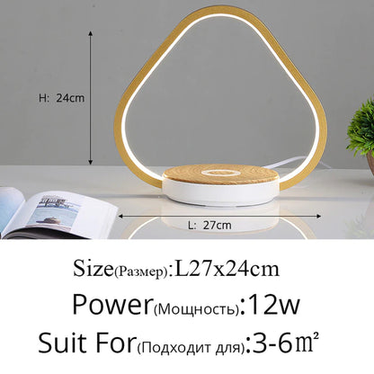 Modern Table Lamps for Bedroom Study Reading Lights Bedside Eye Protect Touch Dimming Lighting Luminaria Phone Wireless Charging