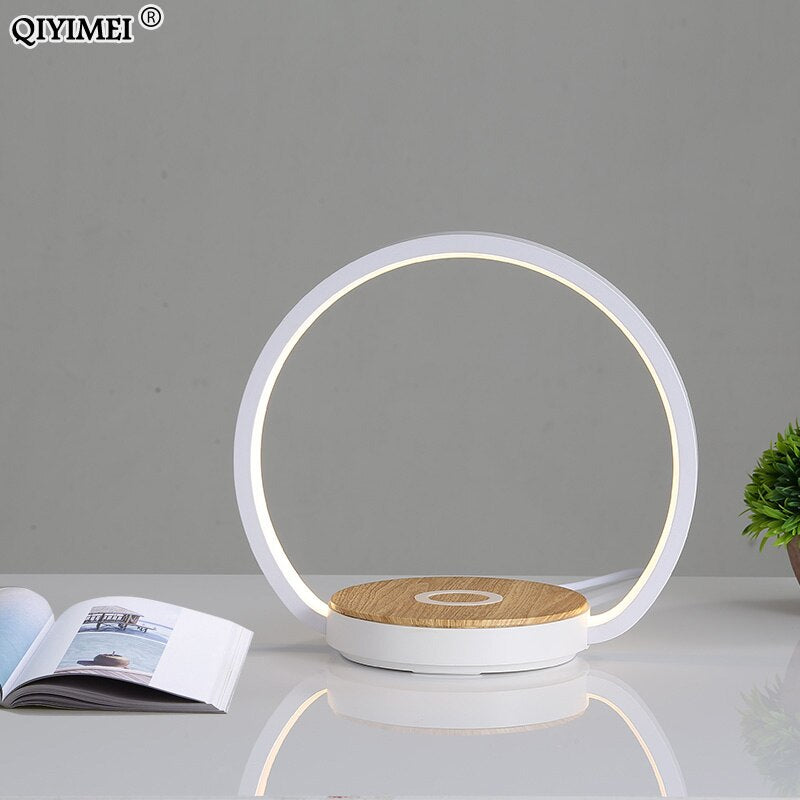 Modern Table Lamps for Bedroom Study Reading Lights Bedside Eye Protect Touch Dimming Lighting Luminaria Phone Wireless Charging