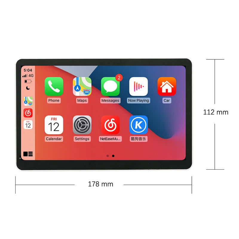 7" Car Portable Wireless Apple Carplay Adapter Touch Display Android Auto Monitor Bluetooth Navigation System Universal All Cars