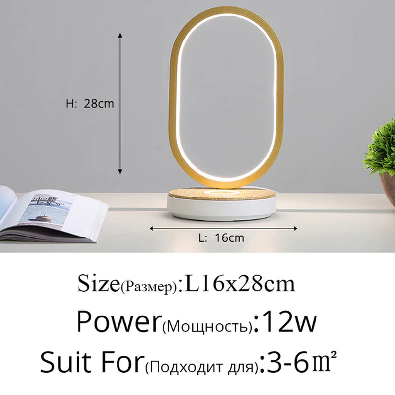 Modern Table Lamps for Bedroom Study Reading Lights Bedside Eye Protect Touch Dimming Lighting Luminaria Phone Wireless Charging