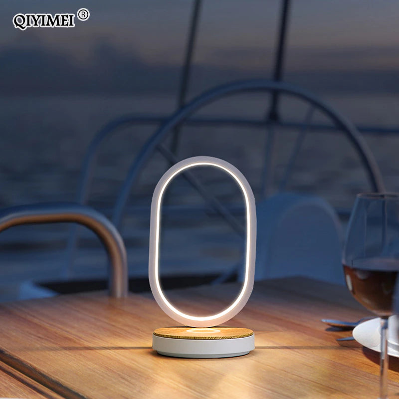 Modern Table Lamps for Bedroom Study Reading Lights Bedside Eye Protect Touch Dimming Lighting Luminaria Phone Wireless Charging